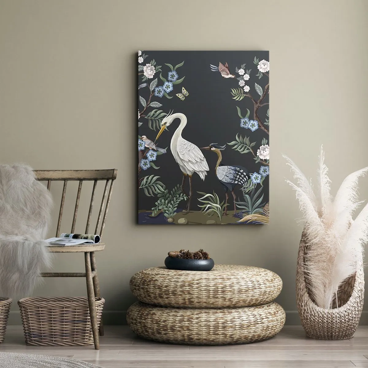Obraz na plátně - Ptačí průvod - 50x70 cm