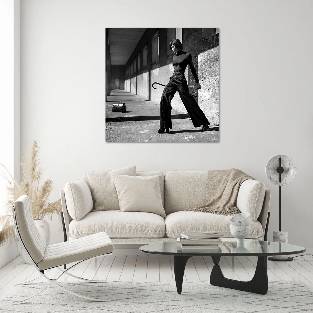 Obraz na skle - Městská elegance - 30x30 cm