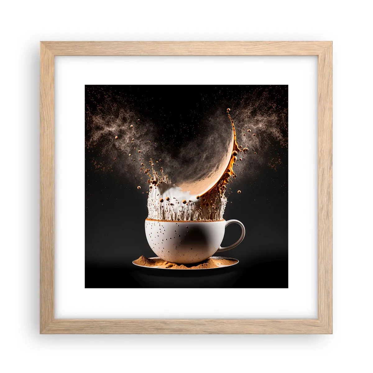 Plakát v rámu světlý dub - Exploze chuti - 30x30 cm