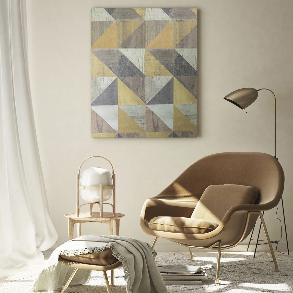 Obraz na skle - V úhlu trojúhelníku - 50x70 cm