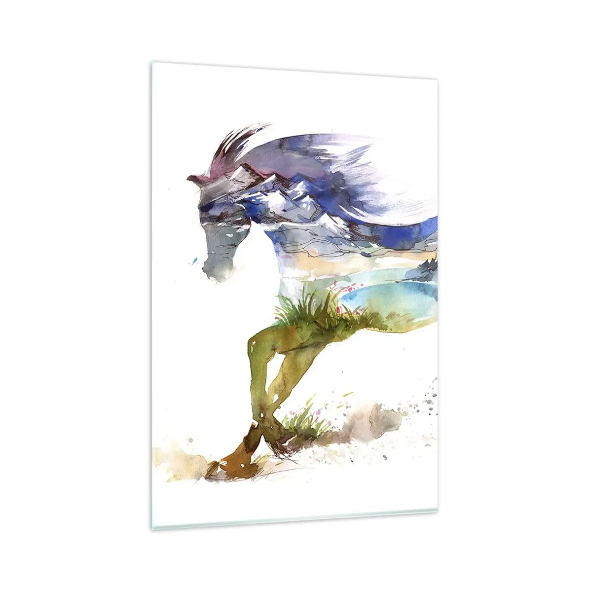 Obraz na skle - Z louky přímo do nebe - 80x120 cm