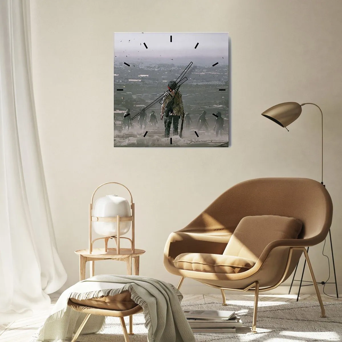 Nástěnné hodiny - Poslední spravedlivý? - 40x40 cm