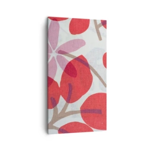 Obraz na plátně - Květinová kompozice v růžové - 45x80 cm