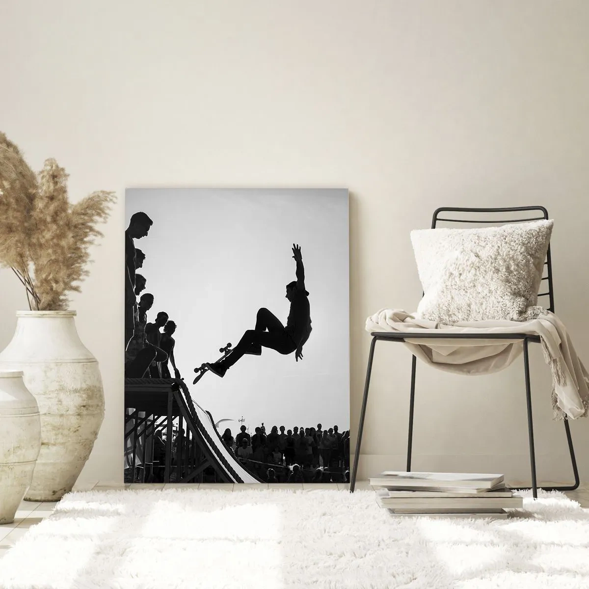 Obraz na skle - Hrdinové a diváci - 50x70 cm