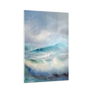 Obraz na skle - „Vichřice zavyla triumfálně…“ - 70x100 cm