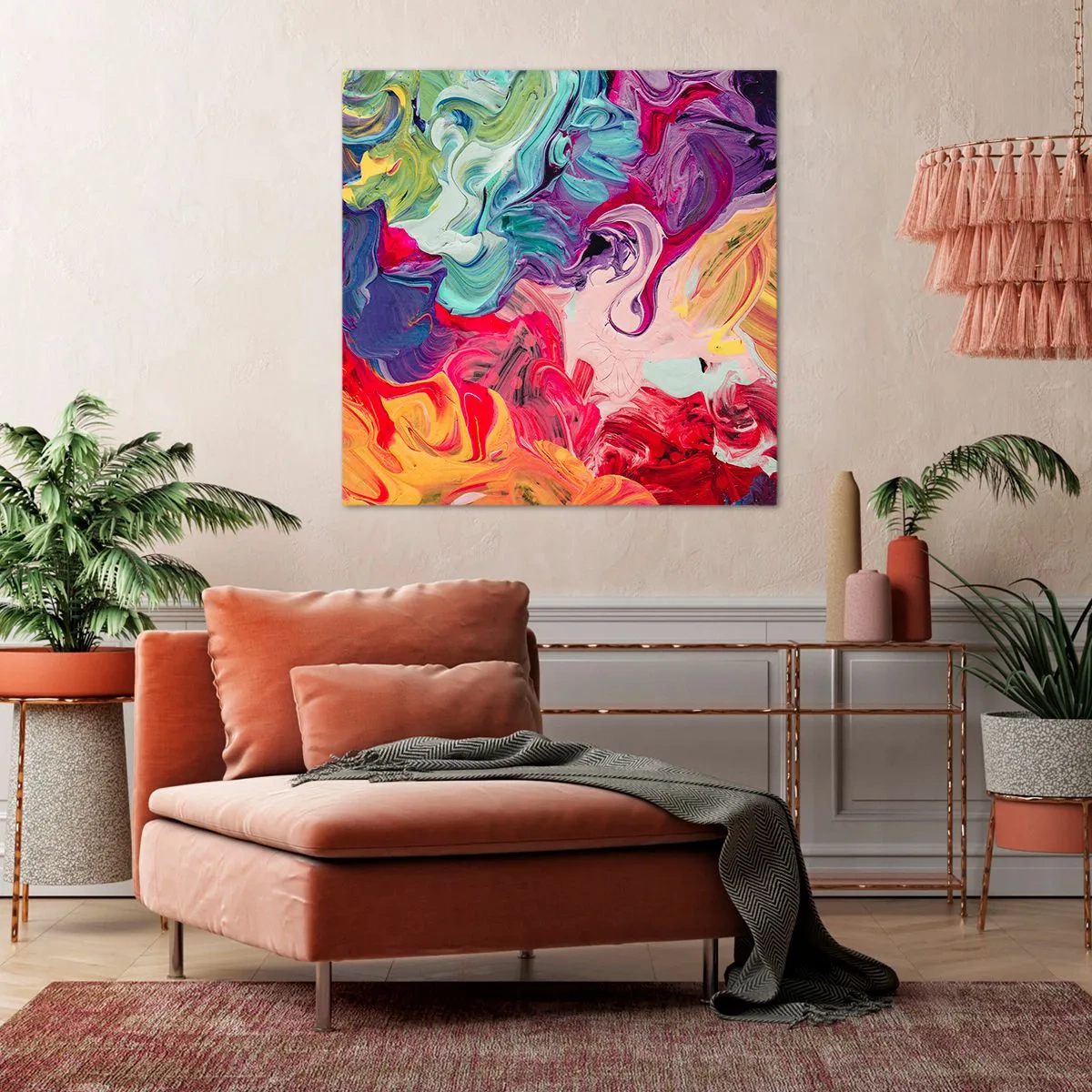 Obraz na plátně - Zrození barev - 70x70 cm