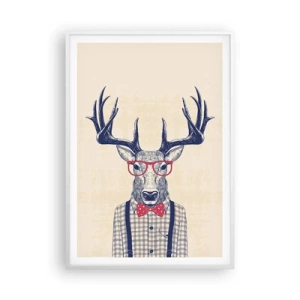 Plakát v bílém rámu - Zábavná extravagance - 70x100 cm