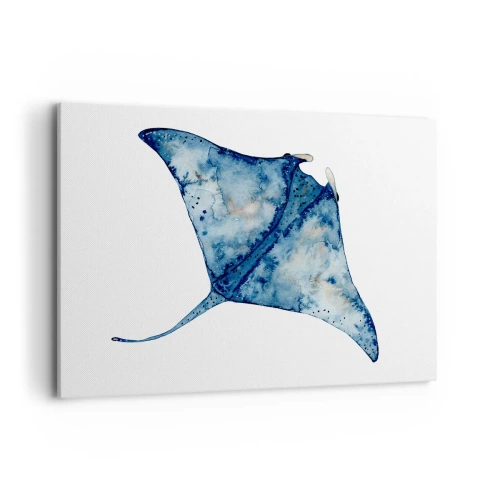 Obraz na plátně - Život v modři - 120x80 cm