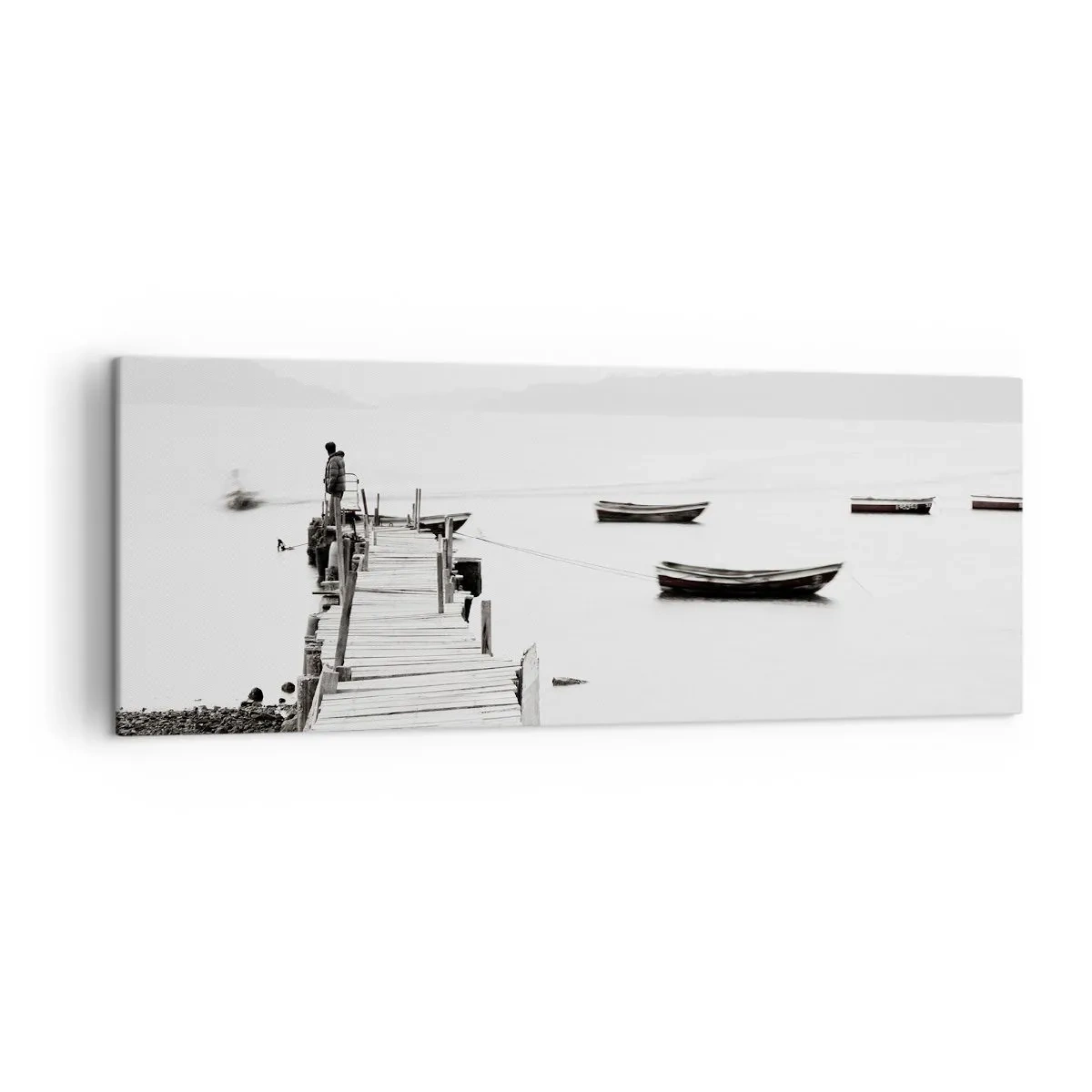 Obraz na plátně - U tiché a čisté vody - 140x50 cm