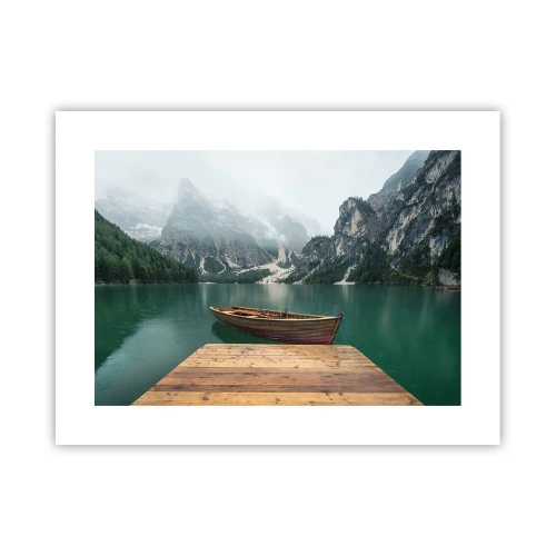 Plakát - „Hrdé skály vepředu“ - 40x30 cm