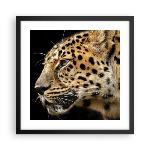 Plakát v černém rámu - Klidný, soustředěný, připravený - 40x40 cm