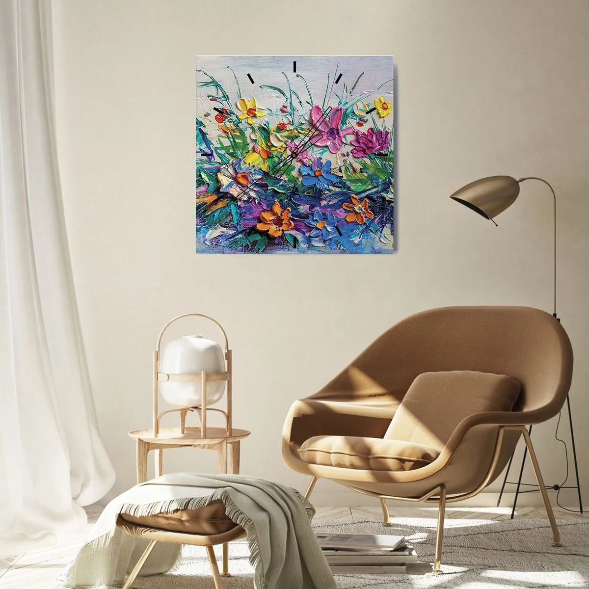 Nástěnné hodiny - Vůbec ne zátiší - 40x40 cm