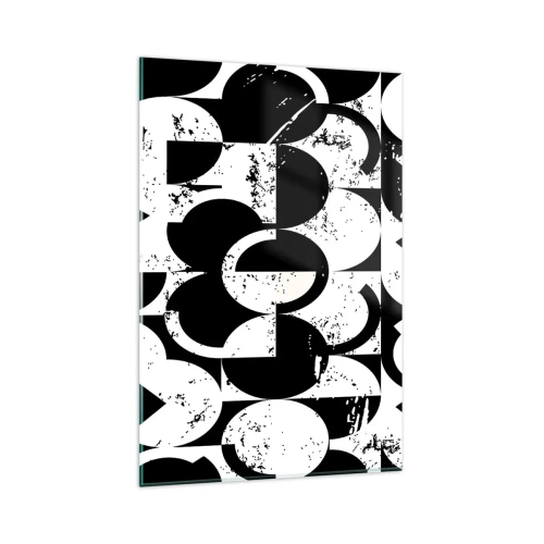 Obraz na skle - Bílé je bílé a černé černé - 80x120 cm