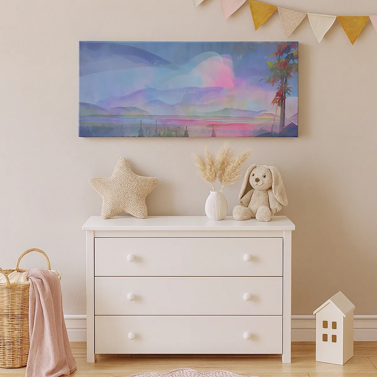 Obraz na plátně - Koncert na piano a vlny - 30x30 cm