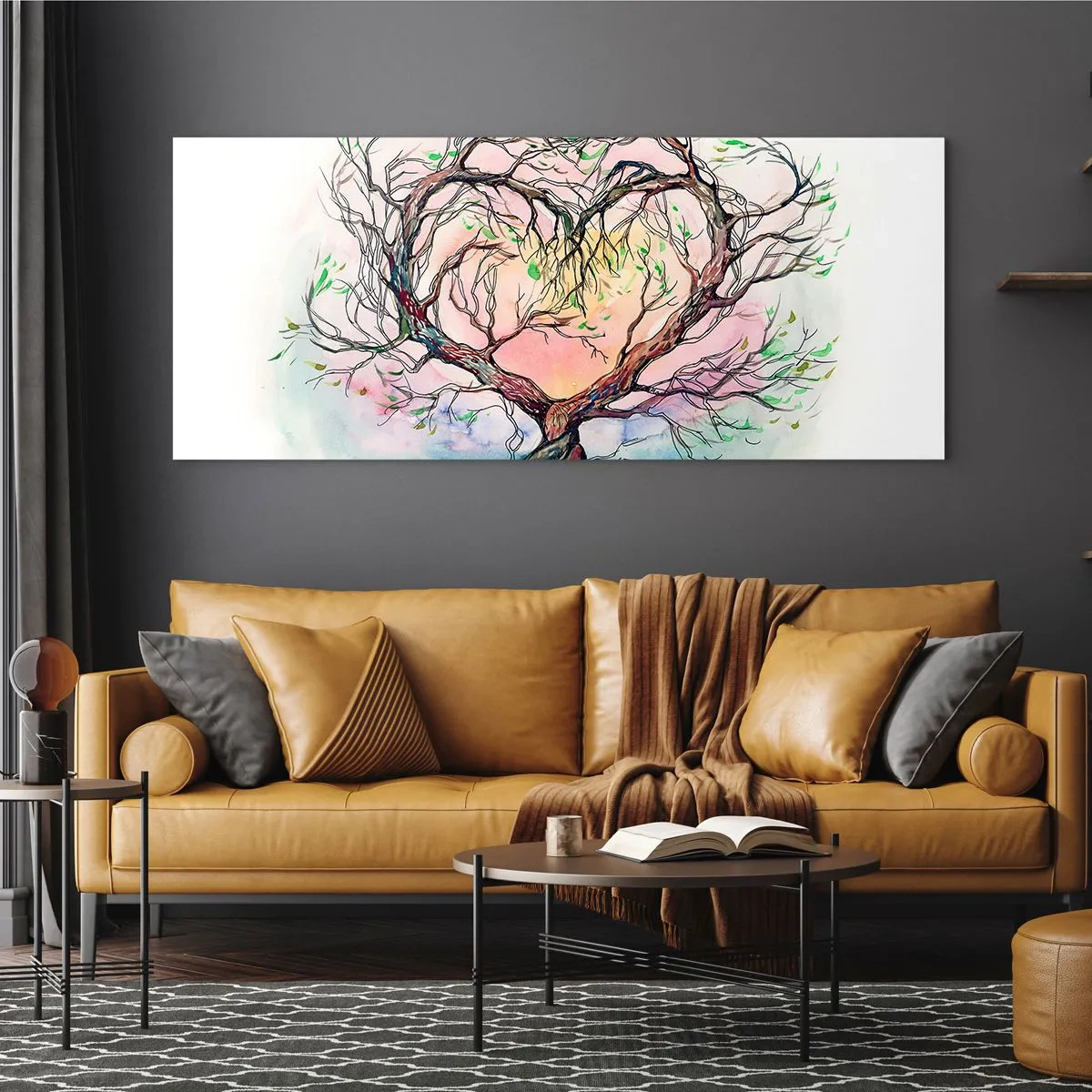 Obraz na skle - Společně proti vichřicím - 140x50 cm