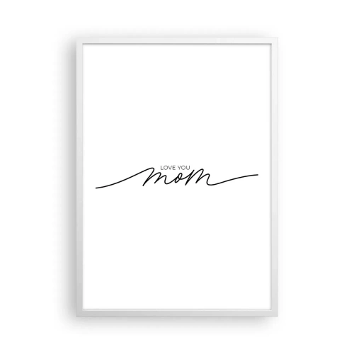 Plakát v bílém rámu - Velké emoce - 50x70 cm