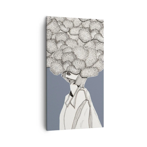 Obraz na plátně - S hlavou v oblacích - 45x80 cm