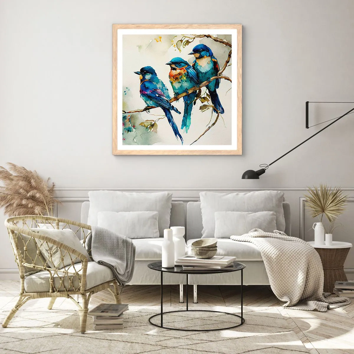 Plakát v rámu světlý dub - Urazil se? - 40x40 cm