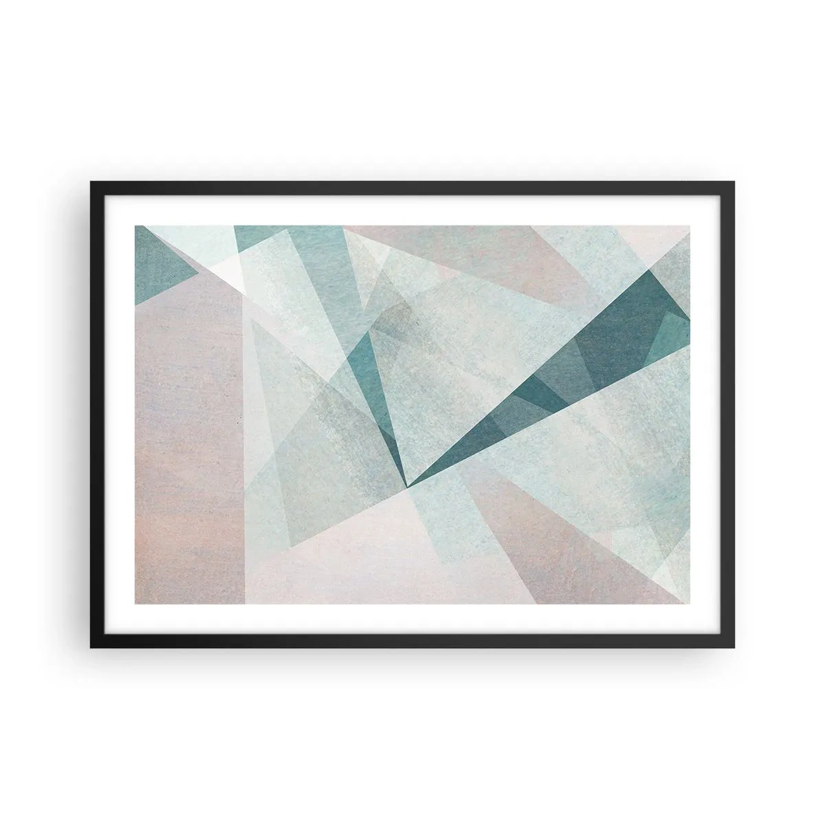 Plakát v černém rámu - V klidu, ale dynamicky - 70x50 cm