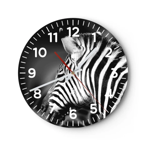 Nástěnné hodiny - Bílé je bílé a černé je černé - 30x30 cm