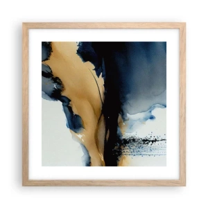 Plakát v rámu světlý dub - Za závojem - 40x40 cm