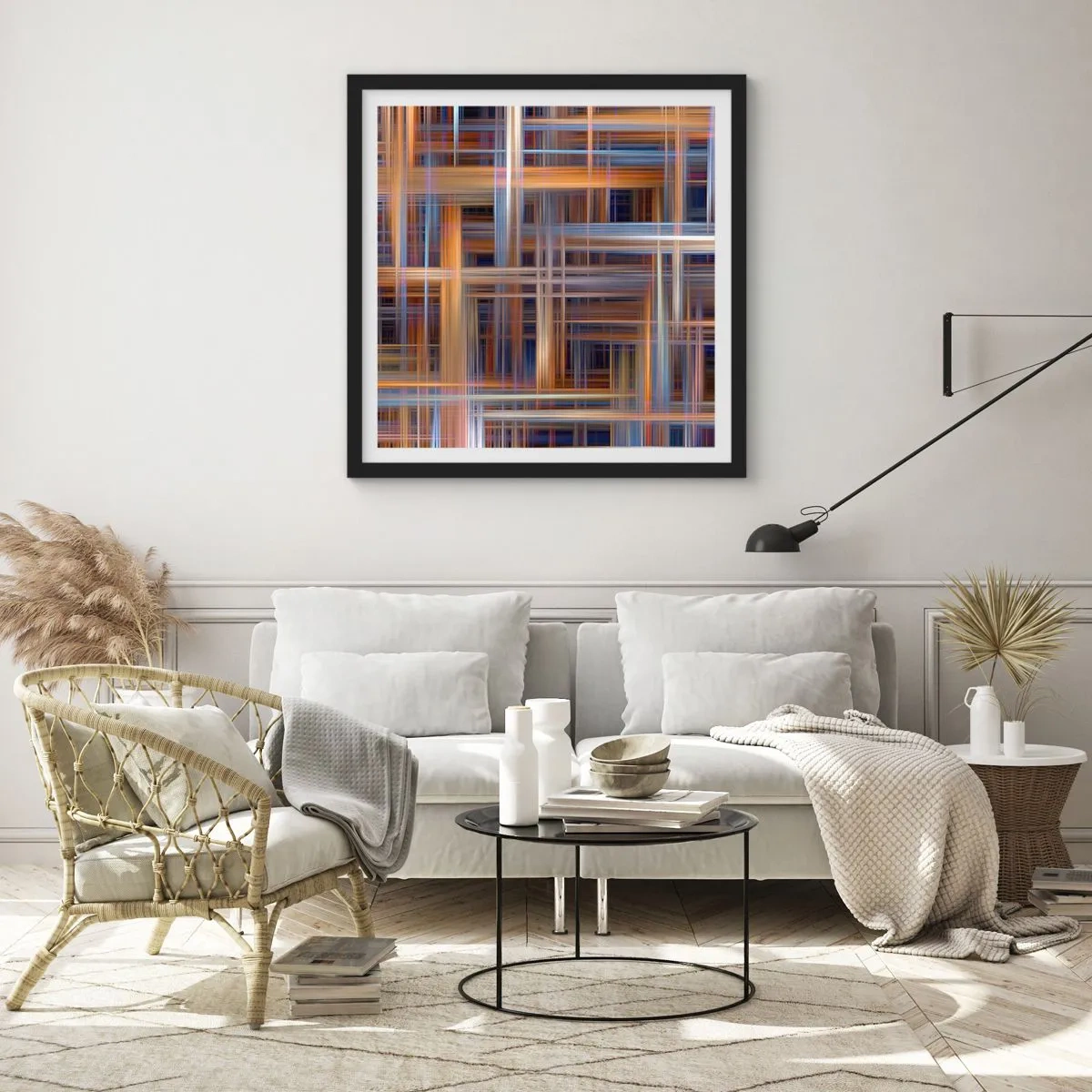 Plakát v černém rámu - Utkané ze světla - 60x60 cm