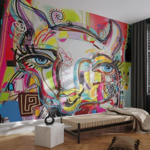 Fototapeta Premium Canvas - Bohatství kočičí krásy - Abstrakce, Kus, Grafika - 450x315 cm