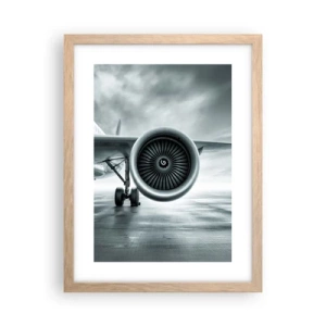 Plakát v rámu světlý dub - Toto je síla! - 30x40 cm