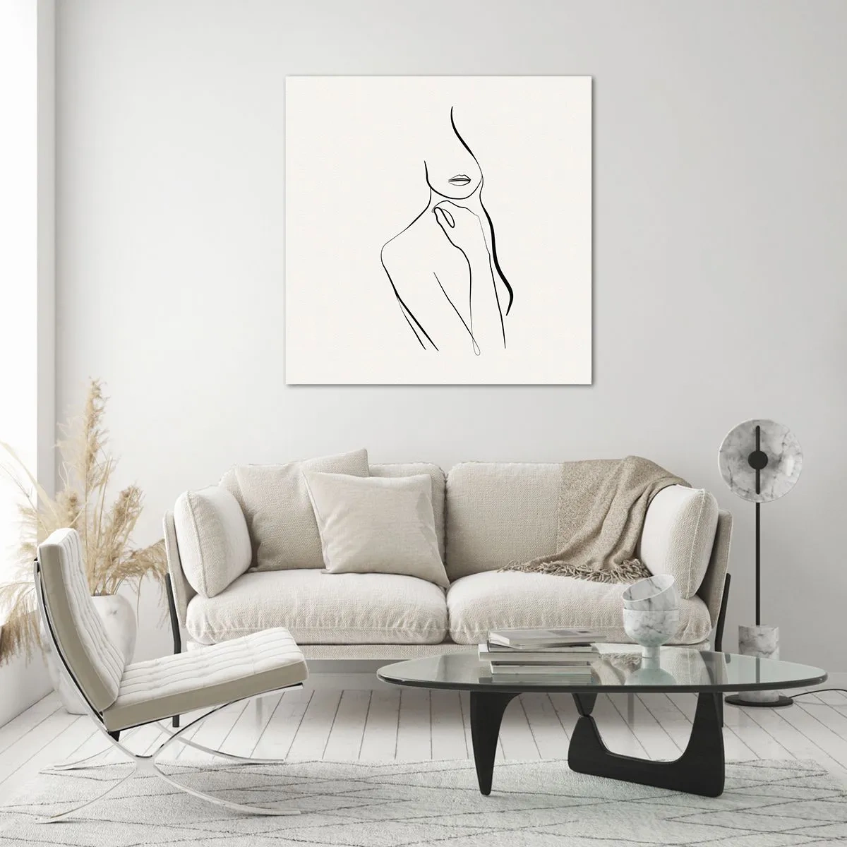 Obraz na skle - Vlna melancholie - 70x70 cm