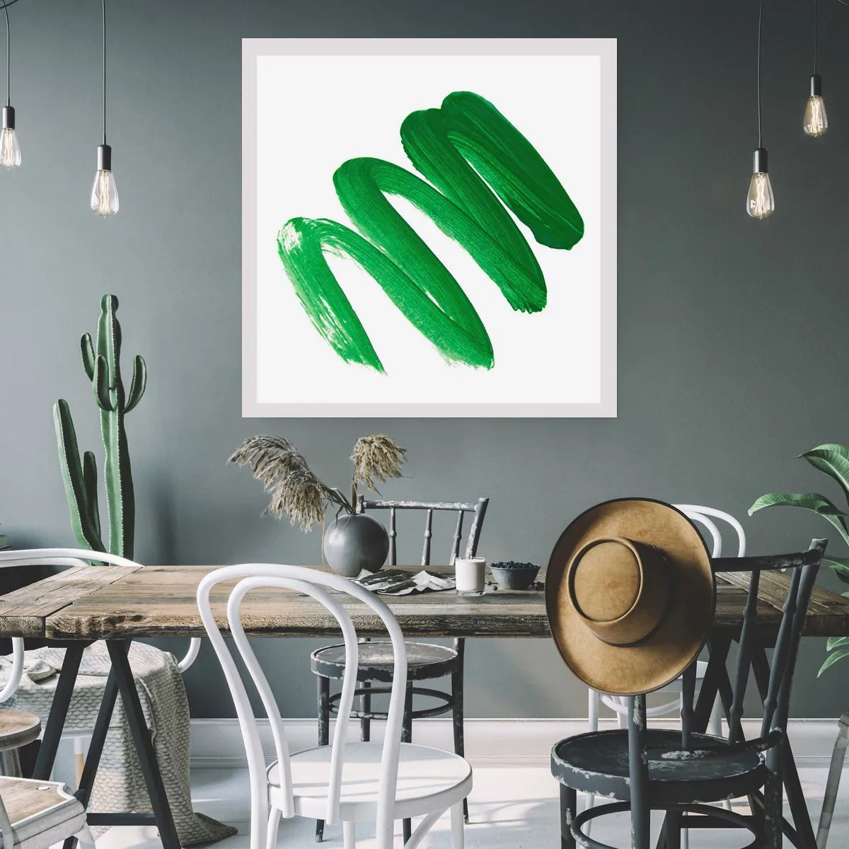 Plakát - Zelený žert - 30x30 cm