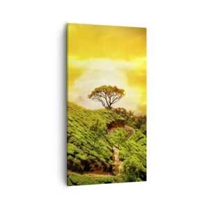 Obraz na plátně - Klikatou stezkou, zeleným úbočím - 55x100 cm