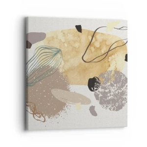 Obraz na plátně - Abstraktní švestka - 40x40 cm