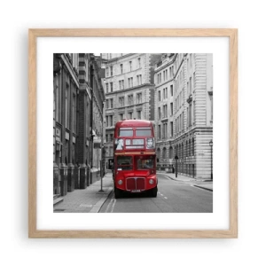 Plakát v rámu světlý dub - Všednost nemusí být šedá - 40x40 cm