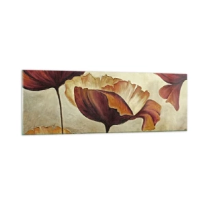 Obraz na skle - Lán louky - 90x30 cm