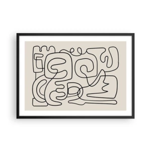 Plakát v černém rámu - Podle stopy - 70x50 cm
