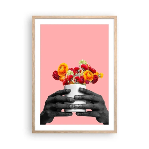 Plakát v rámu světlý dub - Apoteóza života - 50x70 cm