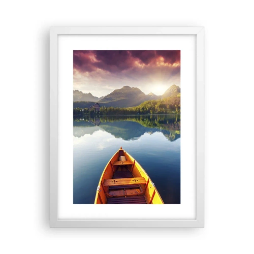 Plakát v bílém rámu - Nic proti přírodě - 30x40 cm