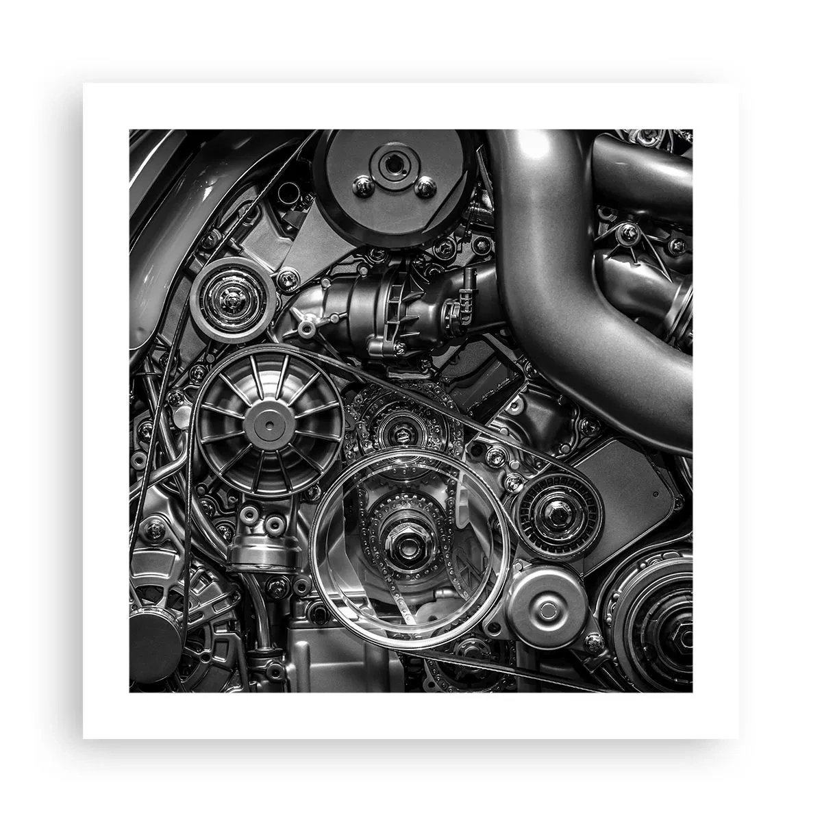Plakát - Poezie mechaniky - 50x50 cm