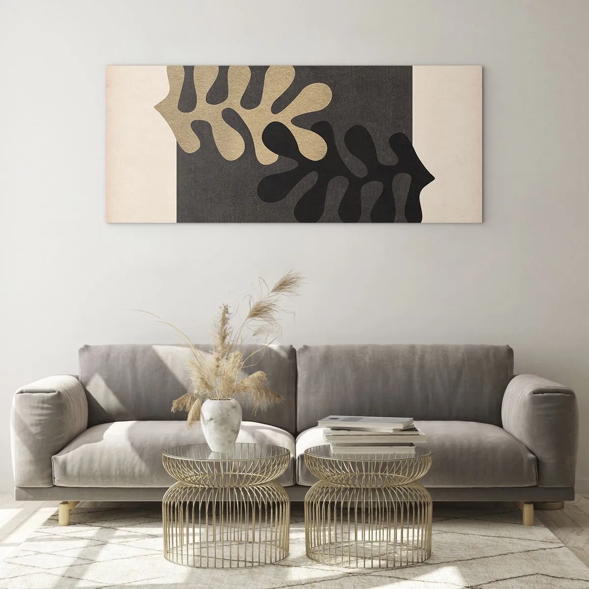 Obraz na skle - Nepřítomnost a doplnění - 120x50 cm