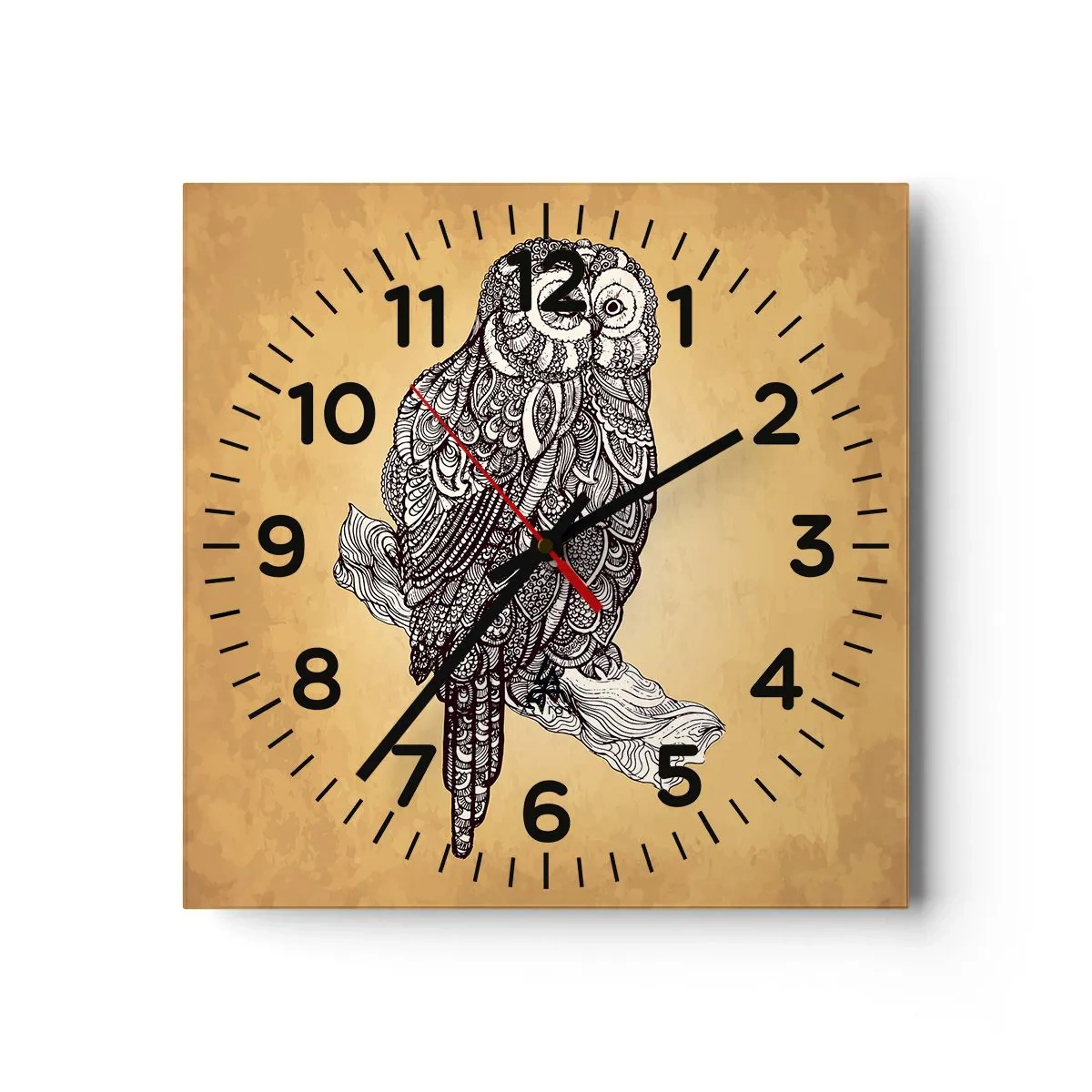 Nástěnné hodiny - Mistrovské ornamenty moudrosti - 40x40 cm
