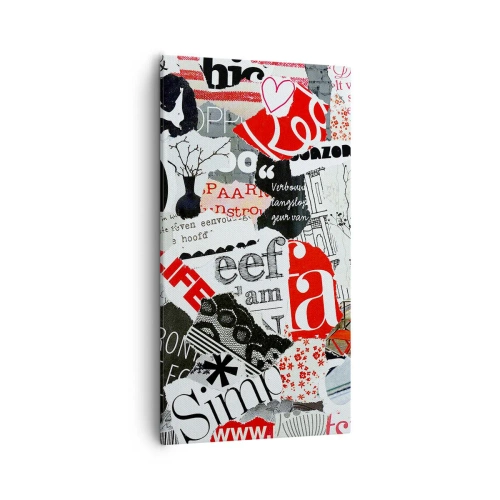 Obraz na plátně - Hipsterská koláž - 55x100 cm