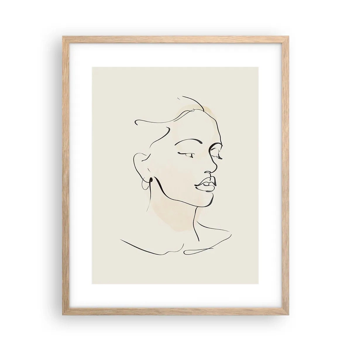 Plakát v rámu světlý dub - Výrazným tahem - 40x50 cm