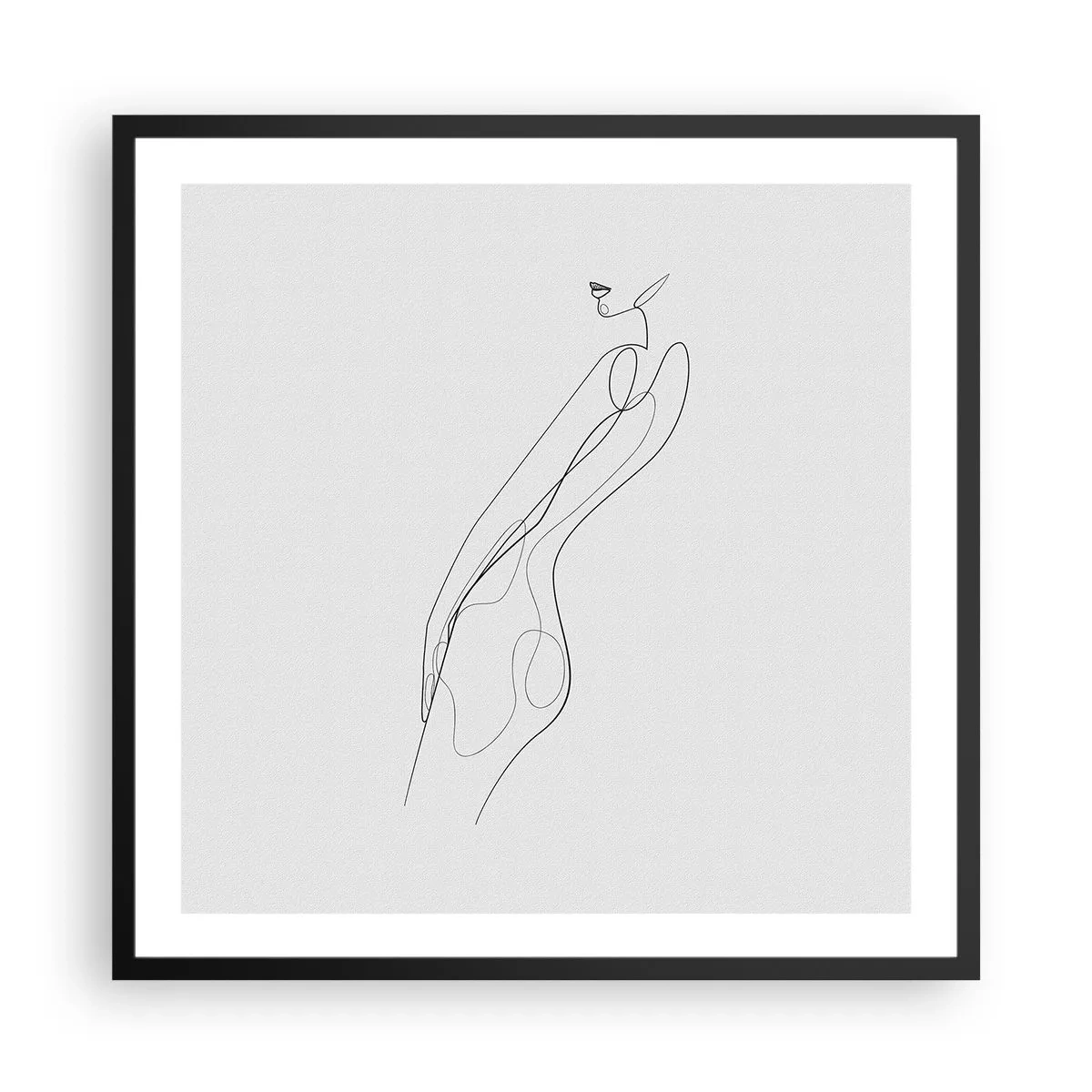 Plakát v černém rámu - Pouze slib - 60x60 cm