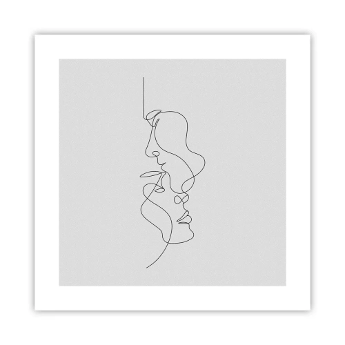 Plakát - Žár vášnivých tužeb - 40x40 cm