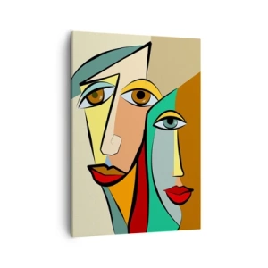 Obraz na plátně - Kubistický pár - 50x70 cm