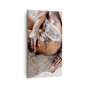 Obraz na plátně - Vyplavena na břeh? - 45x80 cm