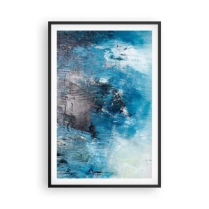 Plakát v černém rámu - Rapsodie v modrém - 61x91 cm