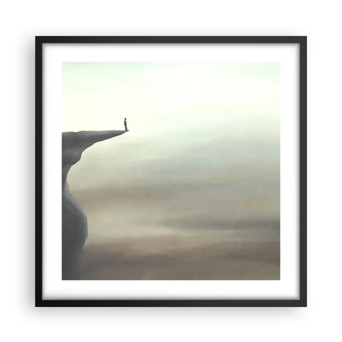 Plakát v černém rámu - Nahoru, samozřejmě! - 50x50 cm