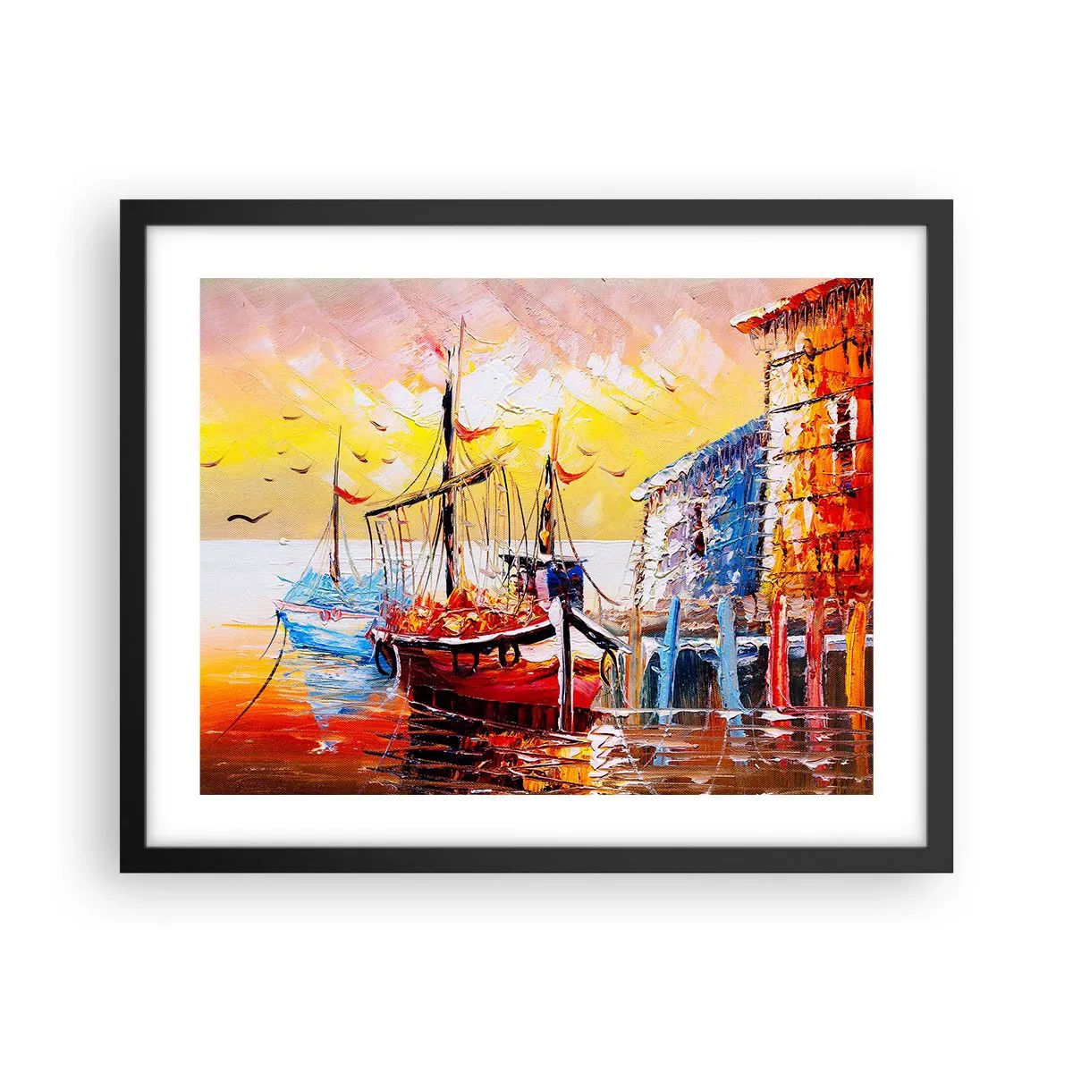 Plakát v černém rámu - Šťastný návrat - 50x40 cm