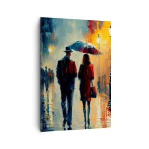 Obraz na plátně - Městská love story - 70x100 cm